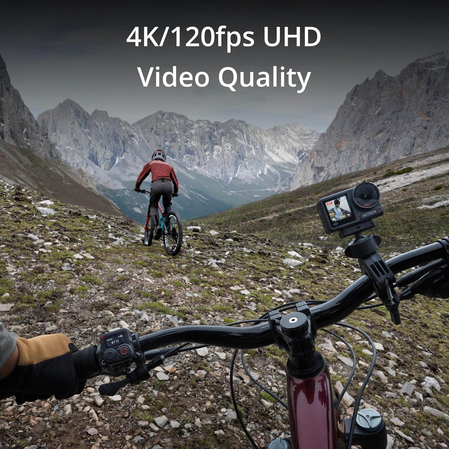 DJI Osmo Action 4 Standard Combo, 4K/120fps Waterproof Action Camera with a 1/1.3-Inch Sensor, Stunning Low-Light Imaging,10-bit & D-Log M Color Performance, Long-Lasting 160 Mins, Outdoor Camera - Image 5
