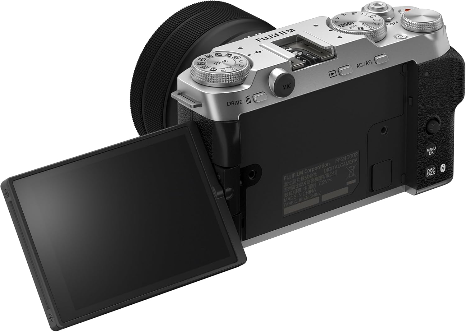 Fujifilm X-M5 Mirrorless Digital Camera XC15-45mmF3.5-5.6 OIS PZ Lens Kit - Silver - Image 5