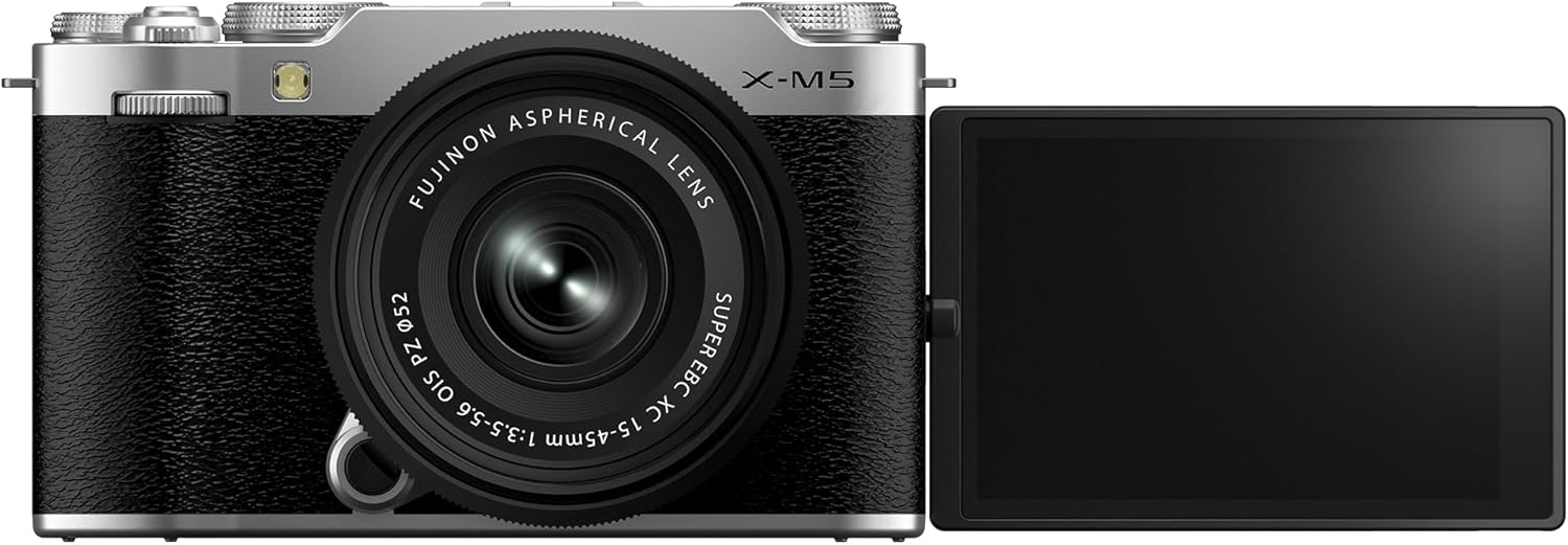 Fujifilm X-M5 Mirrorless Digital Camera XC15-45mmF3.5-5.6 OIS PZ Lens Kit - Silver - Image 6